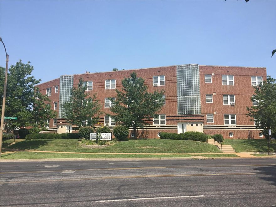 Wow! What an opportunity for a fully occupied 12-1 bed and 6-2 bed building in a desirable area that cash flows!
Currently the building is fully occupied. It is a unique building with strong curb.
Over the last 2 years owner has completed many capital improvements
Replaced the sewer lateral line
Rebuilt the Glass block towers (using the most experienced glass block company in st. louis)
Replaced the entire roof
Various plumbing replacement including new hot water heaters in one wing
Completely restored all the vitrolite (1939 black glass) trim around the building (using the only vitrolite supplier in st. louis)
Showings begin Monday June 4 at 10AM