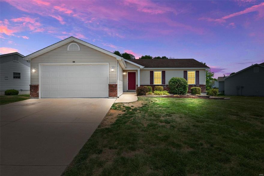 Welcome Home!! This great 3 bed/2.5 bath home located in Whitetail Crossing is move in ready! Walking into the home you will find elegant wood floors, vaulted ceilings, and open floor plan all freshly painted. Eat in kitchen is perfect for everyday family dinners, or great for entertaining the whole extended family inside or out on the patio and back yard. Large master suite has walk in closet and private bath. Lots of storage in unfinished portion of basement, 19x19 garage and surprisingly big shed in back yard. Two car garage has awesome new, professionally done epoxy floor and paint! Basement is partially finished, so much room for activities; game room, secondary living room, bar area and half bath. Both water softener and water heater are less than 6 months old and NEW ROOF to be installed prior to closing. Schedule your showing today; Open House Sunday, 6/4 from 1pm-3pm.