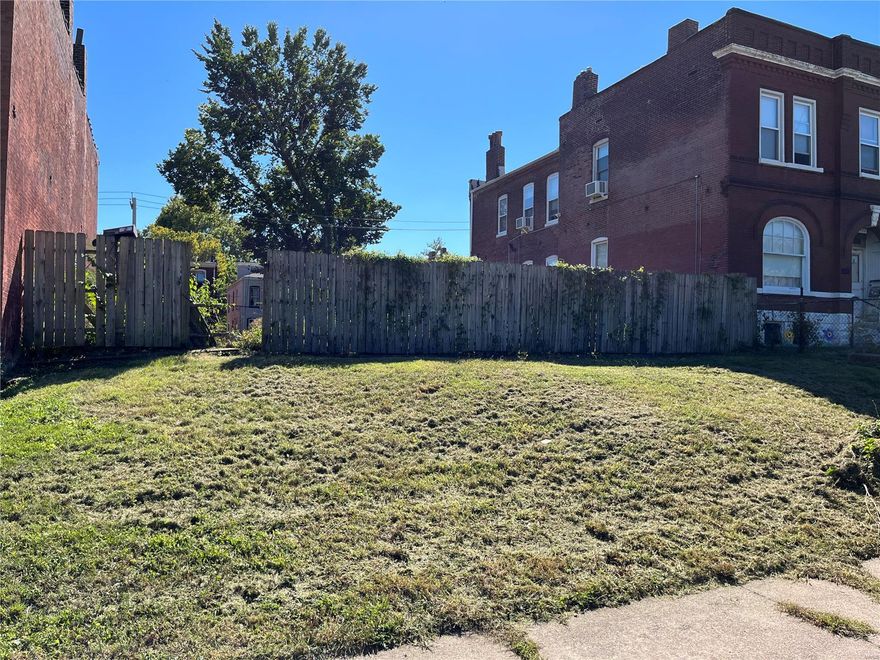 Prime location in Fox Park to build your dream home! Level lot on quiet street in the beautiful Fox Park neighborhood. This lot is available to be purchased on its own or in conjunction with the neighboring lot, 2716 Geyer Ave, to create a large yard very rare find in South City. There is a lot of renovations going on the street including right next door. Do not miss this opportunity to buy one of the few vacant lots in this wonderful neighborhood! Close to Cherokee St entertainment district and many restaurants.