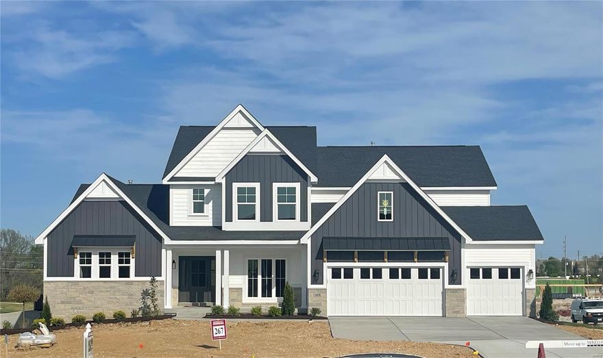 McKelvey's largest story and a half plan with 4,058 square feet. Large first level with open plan between great room, breakfast room, hearth room, kitchen and dining room. 3 over sized bedrooms on the second level situated around a loft and bonus room, make it easy for everyone to have their own space. The second level also has a full hall bath, and a jack and jill bathroom. Large kitchen with plenty of counterspace is perfect for family gatherings and holidays.