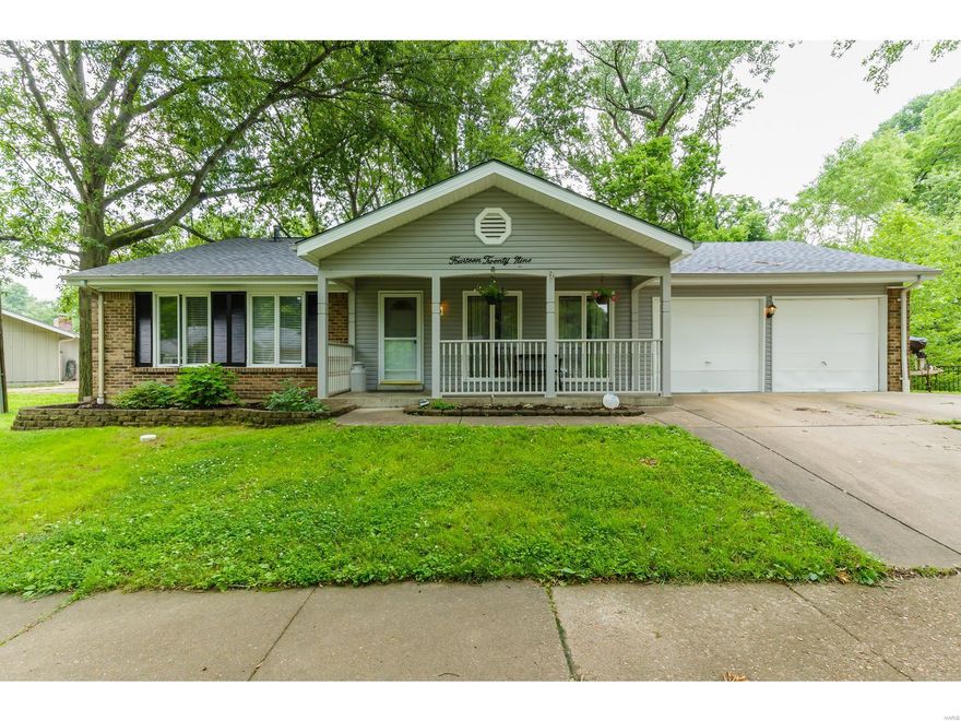 Spacious ranch on a large, level, fenced lot!  Two car garage and extra parking pad on the driveway. Open floor plan living and dining room with new carpet face the freshly painted and covered front porch. Hardwood flooring and a fireplace in the family room, which opens up to the kitchen and breakfast room.  Walk out to the deck through sliding doors, overlooking the large private backyard with a shed and small pergola. Master bedroom with an ensuite bathroom, plus two more main level bedrooms, a full hallway bathroom, and plenty of storage rounds out the main level. New carpeting on the stairs leading to the freshly painted lower level, featuring a possible 4th bedroom/office/flexible space to fit your needs. There is also a kitchenette, full bathroom, laundry room and storage area with built in shelving. Enjoy tons of storage, can lights, cordless faux wood blinds and some crank windows.