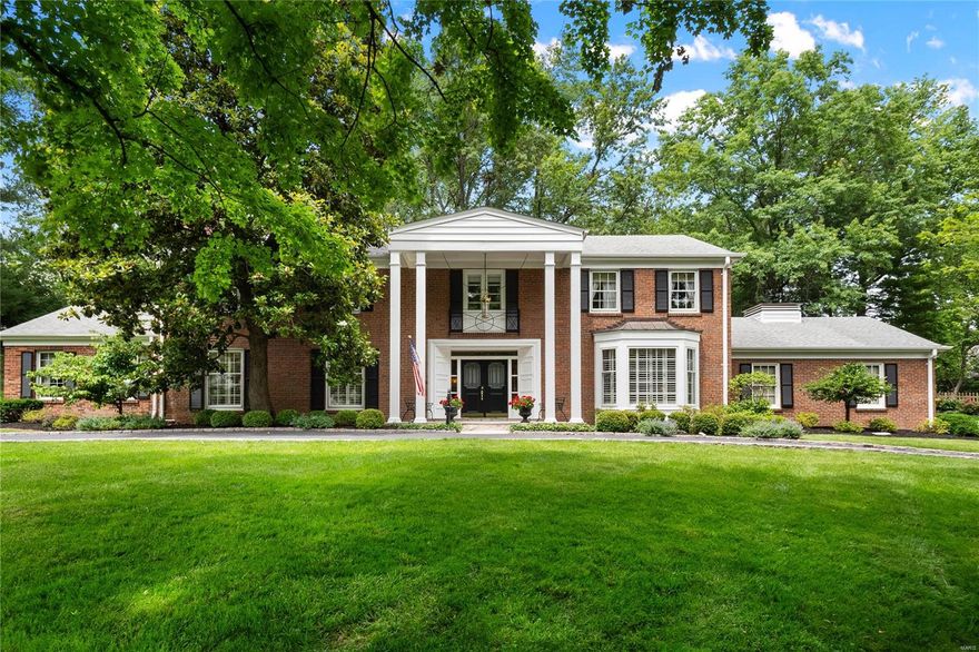 Discover the charm and elegance of this pristine Colonial residence, nestled in one of Ladue's most sought-after neighborhoods. Meticulously cared for by the owner of 35 years, this beautiful home boasts exquisite molding details and spacious living areas, perfect for both family living and entertaining. Features in include: 4 generous-sized bedrooms, 3.5 baths, including two hall baths on the upper level, a large, living room filled with natural light, and a bonus den or office for added flexibility. Enjoy the serene private stone patio, ideal for outdoor gatherings and relaxation. This home seamlessly blends traditional charm with modern amenities, offering a comfortable and stylish living experience. Well-maintained and ready for its next chapter, this stately Colonial awaits a new owner to continue its legacy. 
Showings being 6/27