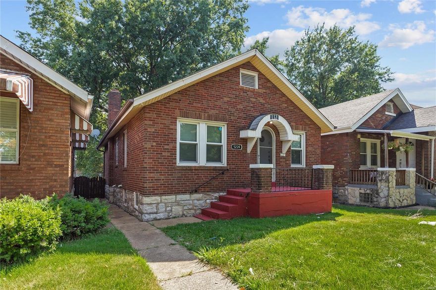 Welcome to this adorable 2 bedroom, 1 bath all brick bungalow in the heart of south city!!! Beautul hardwood floors and woodwork! Tons of natural light! UPDATED kitchen with tons of cabinet and counter space, and UPDATED bath with glass block window. Large level fenced yard with off street parking, and a huge CLEAN basement for plenty of storage or future finishing. 
Desirable location that is close to everything!!! TRULY a must see!!!