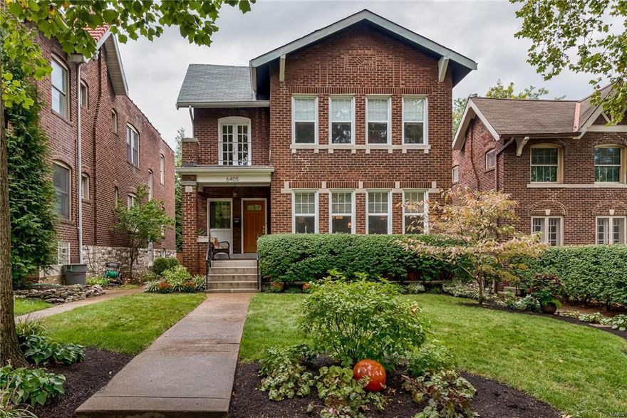 Elegance and warmth describe this lovely Clayton home!  The updated kitchen and baths, multitude of windows, and abundance of hardwoods will delight!  The cozy front porch beckons you into the foyer and beyond to the spacious living room and dining room with an open flow. The kitchen with breakfast nook has everything your heart desires-stainless, granite, custom cabinets, and a bright and cheerful atmosphere.  The family room is a perfect retreat for relaxing-with French doors opening to a peaceful, backyard deck.  The master suite is huge with a stunning master bath and custom closets.  Off the master is an inviting second floor balcony with a view of the towering oaks that line the street.  This perfect home is in a traditional neighborhood with block parties, events, and lots of kids and is just steps from the DeMun eateries, DeMun Park, and Forest Park.  The 72 acre Concordia Seminary grounds are at your back door.  Walk to Captain Elementary and Wydown Middle School