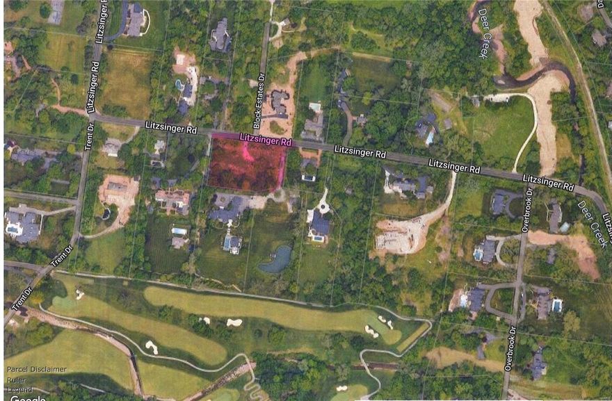 Opportunity to build your dream home on one of the most sought after areas in Ladue.  1.75 acres of flat ground.  Not many left. Additional Rooms: Other