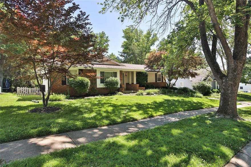 Beautiful 1 story ranch in sought after Parkway School District. Open floor plan with 3 bedrooms on main level and 2 full baths. This home has been lovingly cared for and updated. Kitchen has recently been remodeled and features matching GE SS appliances as well as gorgeous laminate flooring. Master bedroom suite has a huge walk in closet and full bath. The lower level is finished with a large rec/family room, a bonus room for a perfect office and another bonus room that could be used as a guest bedroom and a full bath. Lower level is a walk out to a large backyard. The large deck on the back was recently replaced with Brazilian tiger wood. The lot is generous 1/3 acre. Hurry to see this great home, it won't be on the market long!