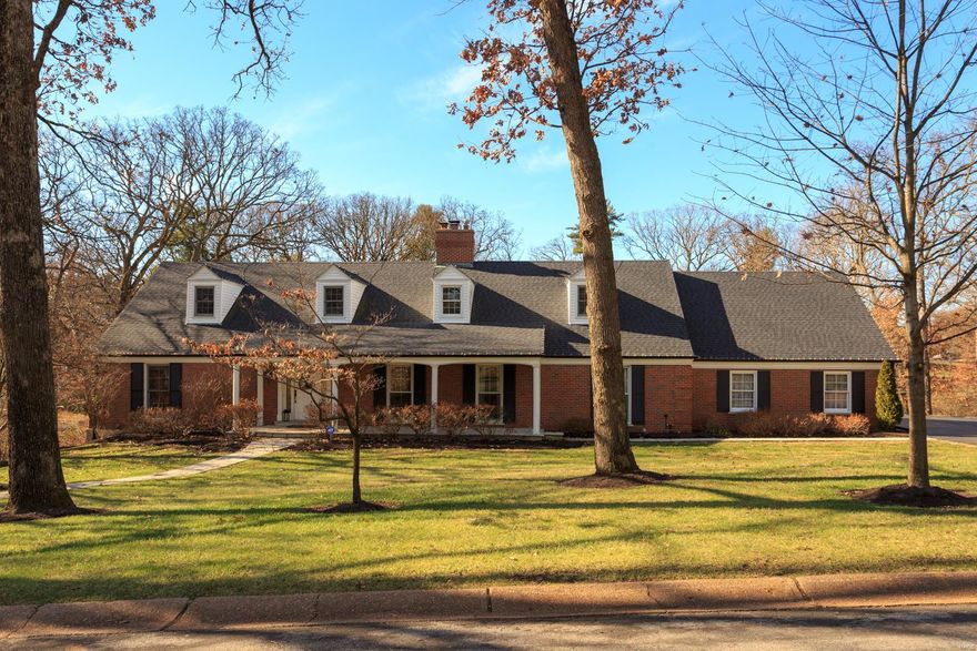 Gorgeously renovated with the modern buyer’s tastes in mind, this 5 bedroom, 4.5 bathroom home in Ladue School District provides over 5,000 sq ft of living space to enjoy. The main level offers an open concept living/dining/kitchen space, while also providing formal living and dining rooms. The newly renovated kitchen features updated white cabinetry, hardware, light fixtures, subway tile backsplash, custom island, marble counters, and appliances, including a Wolf gas cooktop. The main floor also features a gracious master suite, with a custom walk-in closet and large master bath. The bathroom features a walk-in shower, jetted tub, dual vanities and a water closet. Upstairs you will find three oversized bedrooms, 2 full bathrooms and a bonus loft space that overlooks the grand 2-story foyer. The finished basement offers an expansive rec room, a 5th bedroom, and full bath. The home sits on a lush, well-manicured, private lot, featuring a deck, expansive patio and in-ground pool.