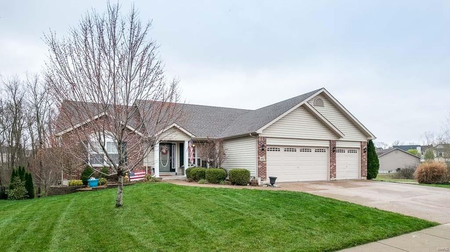 Found: The perfect home! This gorgeous home boasts upgrades throughout including hardwood floors, new carpet in all the bedrooms, vaulted ceilings, stainless steel appliances and many more. From the fireplace in the family room to the large deck overlooking woods, this home is sure to fit exactly what you are looking for. The owner's suite is massive and provides enough space for all your furniture. It also features a huge walk-in closet and master bathroom with his/her sinks, separate shower & whirlpool tub. And if you are more concerned with garage space, than living space, this home is for you too! Featuring a large, 3-car garage, there is plenty of room to store all your toys! And speaking of storage, the basement can hold all your stuff, or turn it into your own retreat that suits your needs. The basement has a rough-in for a future bathroom and walks out to the amazing backyard. Also, this home will reside in the new Wabash Elementary boundary beginning in 2017-2018 school year!