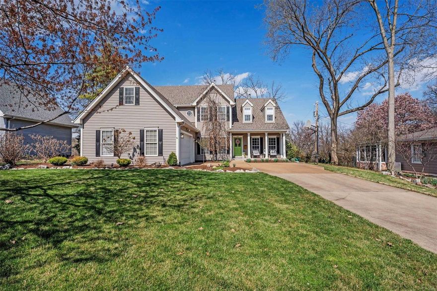 Open house is cancelled for today! Sellers have accepted an offer! This is truly the best of both worlds with this stunning custom built 2 story home nestled among the trees of Webster Groves. Truly unique and exceptional in every way! Its many features include beautiful wood floors, gourmet eat-in kitchen, exceptional master suite on the first floor, 2 story great room, architectural stone fireplace, fabulous built ins and crown moulding throughout, 3 spacious bedrooms on the second floor, spacious walk out basement designed for entertainment as well as relaxation with bonus room, bedroom, full bathroom, and custom bar. This is all situated on a private and professionally landscaped lot with a stunning back yard space w a large deck, fire pit area, and also a batting cage/golf putting green and net on the back of the lot. Too many features on this property for you to enjoy!