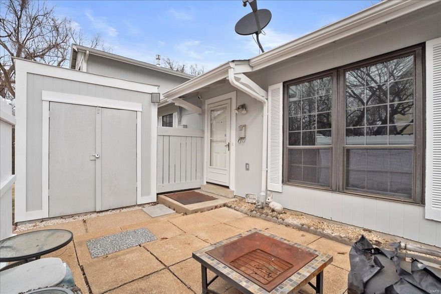 Welcome Home!  This move in ready, garden style condo is ready for you to make it your own!  No Stairs!  Everything is on the main floor.  Open concept living.  Gally style kitchen w 5 burner gas range.  Updated bathroom with Panasonic continuous exhaust fan.  Generous sized primary bedroom with walk-in closet.  Second bedroom that can easily be a great office.
In unit laundry.  New insulation.  Newer electrical panel.  Roof 6yr.  Dishwasher 2yr.
Private patio w storage shed.  1 reserved parking spot.  Guest parking. Location: Corner Location, End Unit, Ground Level