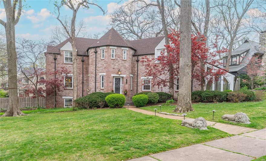 Oh, what a house! Enter to find an impressive foyer with sweeping stair that opens to large formal rooms that include a living room with 12' ceilings, built-ins, handsome FP, very charming attached sunroom & finally a grand dining room. The kitchen, with butler pantry off the DR, has abundant natural light & includes a center island w/breakfast bar & prep sink, stone counters, 2015 subzero frig & is open to a large room used as a bfast room w/doors to the deck on one end & FR/den at the other. Completing the 1st floor is a half bath with very cool teak sink & home office. Upstairs are 4 BRs. The primary is large & includes 4 closets & window seat. The primary bath includes heated floor and steam shower. Three other BRs, 2 full baths & laundry complete this floor. The lower level is finished with mudroom entry from the garage, study area, workshop & wine cellar. Outdoors is a big fenced yard & wonderful neighborhood for walking to Clayton & UCity for local dining. See Improvements List. Additional Rooms: Sun Room, Wine Cellar