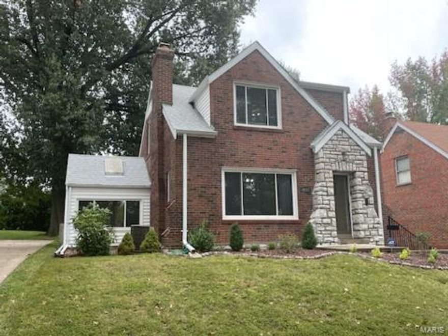 Beautiful well-maintained, home in the small tree-lined community of Bel-Nor features original period millwork, stunning original hard wood floors throughout main level and are VERY clean! Well-lit with lots of natural daylight. Kitchen features pantry, updated stainless appliances, water fixtures & solid surface countertop & updated cabinets with soft-close hinges & tracks on most drawers & doors. Kitchen also has a water line for refrigerator. Original leaded stain glass windows flank the woodburning fire place in the living room. Separate dining room leads to finished enclosed 3-season room with skylight. Updated fixtures in both baths. Upper level master bedroom features 2 closets with one being cedar-lined. Full, walk-out lower level. Close to churches, schools, public transportation, major roads, highways, UMSL & Express Scrips. Additional Rooms: Sun Room