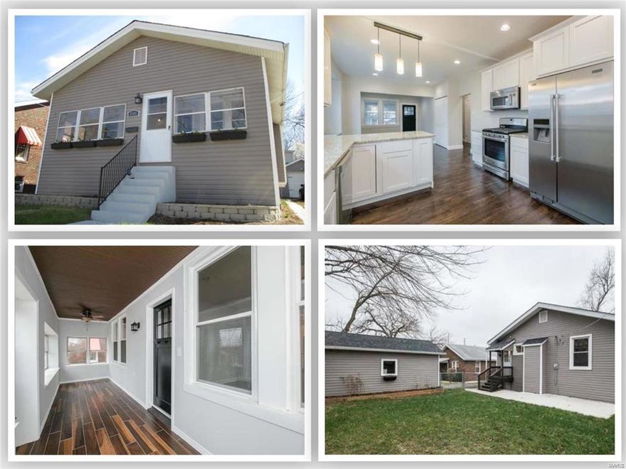 Open House 5/22 1- 4 pm
EXTREME MAKEOVER!! THIS IS A DEAL!! Fantastic opportunity, beautifully renovated, convenient location - completely rehabbed inside & out. Delightful glass enclosed sun porch with great ceramic tile, large open living & dining room w/ original stained glass windows, wonderful new floors, great storage/built-ins, dream kitchen right out of Cape Cod design w/48" white cabinets, granite counter tops, upgraded appliances including Maytag gas range, breakfast bar, separate pantry. 2 bedrooms on main floor with a gorgeous bath complete with subway tiled large shower & great vanity!! Partially finished walk-out lower level has possible bedroom, large family/rec room, separate laundry room, plus great storage. All of this plus a perfect level fence-enclosed back yard & a large concrete patio. Updates include roof, systems, plumbing, electric, windows, garage, driveway, and the list goes on. Walk to Metrolink, shopping, plus community garden/dog park at end of street. Additional Rooms: Sun Room
