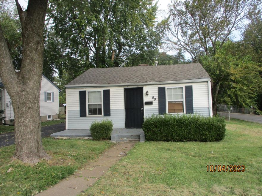 5 room, 2 bedroom, 1 bath bungalow with 2 car detached garage.  Property selling AS IS with NO contingencies.  CASH ONLY.  Buyer must complete all Due Diligence before submitting offer.  The seller has never occupied property and will not pay for or make any inspection or repairs.  7 days on market before the seller will review any offers but reserves the right to accept an offer at any time.  Allow 2 business days for the seller’s response.  Buyer to verify schools and utilities.