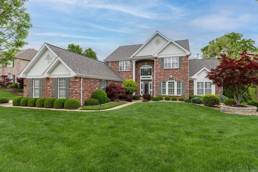 If you are looking for the perfect house for entertaining, you have got to see this beauty! Located in Tapawingo, St. Louis’ premiere golf community. The main floor features a two-story great room, updated kitchen with a cozy hearth room and fireplace. Master suite has a freshly updated bath and two large walk in closets. All three second floor bedrooms have their own ensuite. The finished lower level is spectacular and might be the star of the house. Check out the beautiful bar with premium granite countertops. Includes wine fridge, beverage chiller, stand-alone ice maker, full size oven and microwave. Do not miss the theatre with built in 84" tv, workout room and second office great for working from home. All topped off with another bedroom and full bath. Walk out to the stamped concrete patio, custom firepit and built-in trampoline. Your whole family will love this home! Also features whole house sound system, central vac, lawn irrigation system and invisible pet fence.
