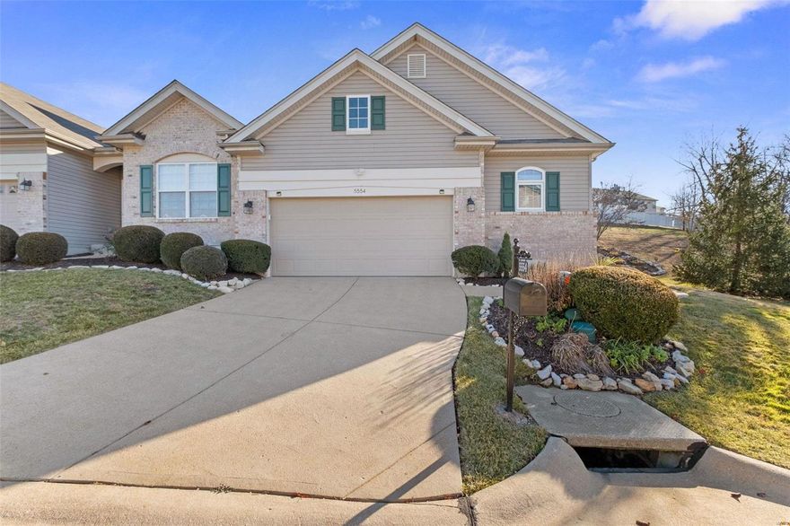 Welcome to this updated 1½ story end unit condo. Small community where you can immediately feel at home. Upon entry, you will enjoy the vaulted family room, and a gas fireplace flanked by a wall of windows that lets in a ton of light. The home features freshly painted, new carpet in the master, wood veneer throughout main living areas. The kitchen offers white 42 inch cabinetry and new stainless refrigerator.
The main floor master has a brand new fully updated ensuite with separated dual sinks, new flooring and a ton of storage in the large closet. The home boasts a 2-car oversized garage, back patio, and a big unfinished basement with a rough-in for a bathroom. Enjoy the curb appeal with well-maintained landscaping and private backyard.
Upgrades include new windows, a sliding glass door, and a new front door. Appliances, including a new refrigerator, are included. The home is move-in-ready - make this one yours. Location: End Unit