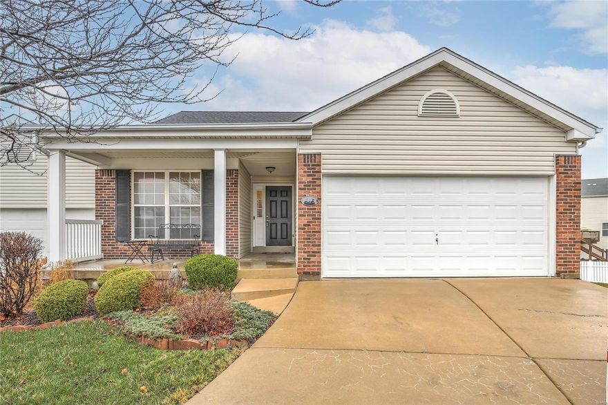 You are sure to be delighted by this lovely 3bd/3ba St. Charles villa. This fantastic property includes an eye-catching front exterior that features custom landscaping, two car garage & brick veneer. Nice size back yard also includes a spacious deck for those afternoon BBQs. You will fall in love with the spacious interior that includes open floor plan, gleaming wood floors & vaulted ceiling. The main level includes a large living room space (w/gas fireplace), dining area (w/sliding glass door walk-out) & laundry room. The kitchen is the star of this show & includes plenty of custom cabinets, granite countertops, planning desk & stainless steel appliances. You will also find 2 guest bedrooms & a nice sized Master bedroom that includes ensuite with dual vanity, stand up shower, oval soaking tub & walk-in closet. You are sure to enjoy yourself in finished LL that includes large entertaining space, walk-out, bedroom (office) & full bath. Don't miss your chance to view this home today!