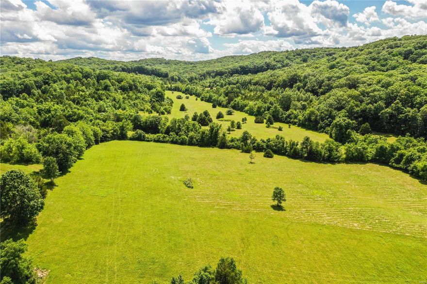 Stunning views and majestic feel of this spectacular 100 +/- year family owned farm property with some open fields, gently rolling hills and wooded areas.  Property currently has a 1925 homestead that still sits on the property. Multiple outbuildings /barns. A 2800 sq ft barn built in the 1900's. Home and all out buildings are sold as is, seller to NO inspections are repairs. Property sold for land value only. This property has a lot of potential for hunting, retreat, horses,  single family home, working farm or possibility for developer looking for the next new home development. Minutes from Highway 21, Highway 30 and Highway W. 280+/- acres per tax record; 292+/- acres per survey completed in 2004.