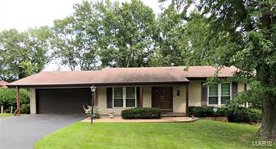 It's your lucky day…the opportunity to live in a lake community that’s close to everything! This 3 bedroom, 3 bath ranch home in Fond du Lac subdivision is ready for your updates and finishing touches. Walk in to a large living room/dining room combo. Features  archways between living room and hallway. The kitchen is open to breakfast area/family room with gas fireplace. Walks out to a large 30 x 12, partially covered deck overlooking fenced backyard. The master bedroom has walk-in closet and full bath with shower. The lower level has finished family room, half bath and vintage bar area. Walks out to a covered patio and yard.  Tons of storage and large laundry room. All appliances stay. Enjoy fishing, swimming, kayaking & 4th of July activities! Feel like you’re living in the country yet only minutes to highways, Gravois Bluffs shopping and restaurants.