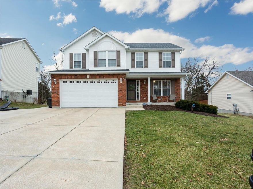 Gorgeous 2 story, 4 bed/3 bath home,located in a quiet subdivision.Outside,it boasts an extended driveway, custom deck (200sq ft),expansive patio, & 10x10 shed. Inside, you enter the large great room with gas fireplace. The kitchen features tons of upgrades like granite counter tops, walk-in pantry,&a butler pantry.The kitchen walks out to the deck which overlooks a large, private backyard.The flooring was recently updated, with durable premium laminate on the main floor and luxurious carpet and premium pad upstairs.The master suite features a vaulted ceiling, master bath, a HUGE WI closet, and a separate vanity. The other 3 bedrooms will not disappoint in size either.The LL features a walkout and rough-in bath, providing even more room to grow. With a newer roof (2016) & HVAC system (2015), you can be confident that this well maintained property will be comfortable and ready for you to make your home!