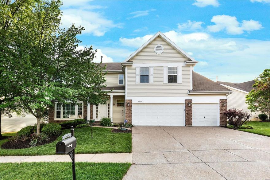 You're going to love this versatile floor plan! Its perfect for entertaining and everyday use alike. Beautifully updated kitchen features center island, granite countertops, 42" maple cabinets and upscale stainless steel appliance package. Plus, its completely open to the family room. Bay windows, fireplace, 9' ceilings, wood flooring and an abundance of natural light make it the ideal space. The den & dining room are also an open concept and each feature large windows. Upstairs you'll find 4 spacious bedrooms, laundry, over-sized hall bath and loft - complete with vaulted ceiling, built-ins and recessed lighting - what a great bonus! Ready for summer? Step out back to enjoy the stamped concrete patio (gazebo & canopy included). Nooning Tree is a sought after subdivision across from Faust Park. Its just minutes from great restaurants, shopping, highway, Central Park, amphitheater, library and Chesterfield Valley. Located within the gated section, HOA includes lawn care & snow removal.