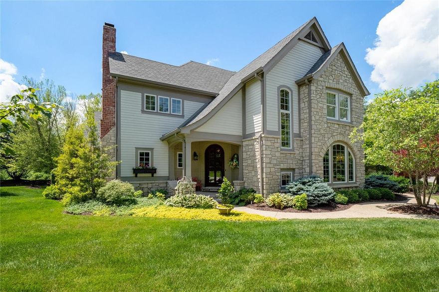 Picture Perfect Country French 1 ½ Sty in St. Albans! Dick Busch-design home featuring wide-plank oak flooring, arched entryways, custom built-ins & 3 fireplaces. Elegant hardwood foyer opens to private study with stone fireplace & dining room with custom finishes by muralist Paul Reising. State-of-the-art kitchen features Keith Gegg-design cabinet & granite countertops, center island w/marble baking center, wine cooler & breakfast bar and butler’s pantry. Light-filled breakfast room adjoins spectacular great room with architectural ceiling, stone fireplace & perfect views of the Studio & 13th green on Tavern Creek. Sumptuous master bedroom with beautifully appointed bath provides a relaxing retreat. The 2nd floor extends the living quarters with 3 additional bedroom suites & bonus room with built-in work center. Grounds include abundant gardens, covered porch, terrace with full-height stone fireplace & finished 2-car garage with porte cochere. All furnishings may be included in sale.