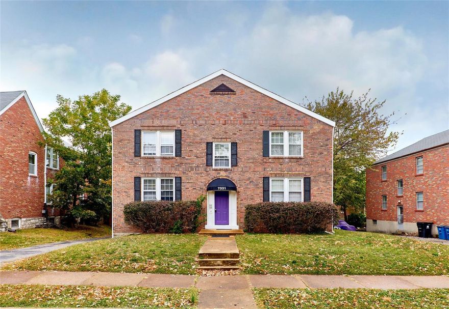 Beautiful 2 bedroom condo near Delmar is waiting for new tenants to call it home. Easy access to shopping, dining, grocery stores, biking distance to Washington University, and minutes from downtown Clayton. 1st floor unit with original hardwood floors throughout, and large windows provide lots of natural lighting. Living room opens to separate dining room that would be perfect as a home office space. Kitchen is Brand New with granite counters and custom cabinets. Basement has a storage locker, designated washer/dryer hook ups, and access to parking in the rear of the building. Landlord pays sewer/water/trash. Pets require approval and additional fees. Hurry, this one won't last!