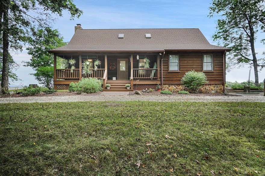 Gorgeous Farm perfect for cattle or just enjoying your view of the river bluffs in Franklin county Missouri. Beautiful Wine County. Setting pretty this one is. 158 acres M/L open and wooded. 2 large buildings. 1 1/2 story custom home approx. 1944 sq ft. Main Level Master bedroom. Open Great room/ Hearth Room to Dining area and Kitchen, Hearth room has masonary fireplace. Kitchen has old Kitchen stove that burns wood with a flue. Office off front entry, Upstairs 2 bedrooms and a bath. Basement has walk out and unfinished with lots of shelves. Spectaular Views. Open ground for pasture or grapes or cultivation. Wooded great for the wildlife. 2 Ponds. Fenced and 3 auto waterers. This is a must see! "As Is"