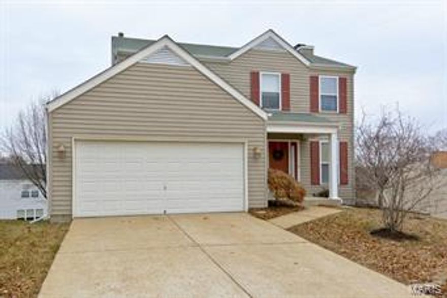 WOW!! Welcome home to this meticulously maintained home!  Sure not to disappoint, this home is situated in a quiet neighborhood that includes a pool for those summer days!!  Kitchen is open and inviting, leads out onto large deck that has a fabulous view and is great entertaining space or just to enjoy morning coffee.  Family Room features Wall of Windows, a woodburning fireplace and great space for family and friends to visit.  Main floor also features a remodeled bathroom for convenience and main floor laundry!  Master Bedroom includes ceiling fan, walk in closet and a great view as well.  Master Bathroom has been updated with ceramic tile and backsplash.  Walk out basement with rough in is waiting to be finished and leads out to oversized Pennsylvania Slate patio. Roof is less than a year old. Kitchen fridge stay along with basement washer and dryer! Close to major highways, schools, and Castlewood State Park. This location is to be desired Hurry before this home is GONE!