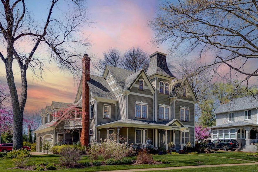 This exquisite 2.5Sty Victorian Kirkwood home has 5 Bedrooms, 4.5 Baths & over 4900SF of living space!  Renovations have blended the old and new perfectly together giving this home loads of character with modern day conveniences. The millwork in this home is extraordinary.  Among special features are a formal Living Room w/fireplace & Dining Room, Gourmet Kitchen, vaulted Family Room, Master Suite w/private balcony/private office/luxury bath, an ensuite bedroom, 3rd floor private haven with sitting room/bedroom/bath, 3 car attached garage.  Updates include 3 HVAC units, roof, baths, interior painting, sprinkler system, outdoor lighting and much more.  Walk to Downtown Kirkwood from this highly sought-after Clay/Mermod Place neighborhood.  Check out the video tour of this home that is attached.  It's spectacular. Additional Rooms: Mud Room