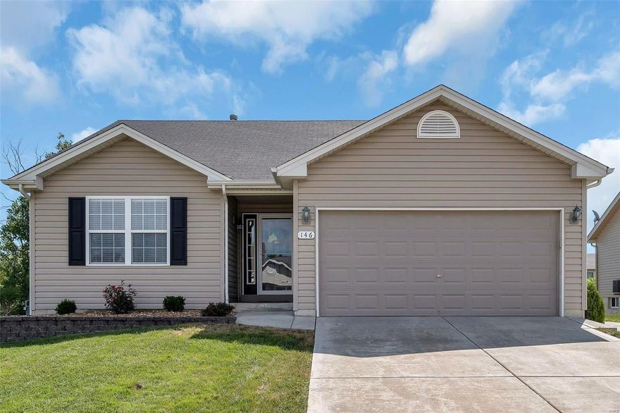 VERY NICE 3 Bedroom, 2 Bath amazing Ranch located in Wentzville School District. This house offers great curb appeal as it's fully landscaped & manicured. Additionally a newer sidewalk installed for easy rear patio access along with a nice composite deck that will last for years to come! Interior is open, very comfortable setting with a breakfast bar, great lighting & GRANITE countertops! Living Room has vaulted ceiling and garage entry includes mudroom w/main level laundry. The Master Bedroom/Bathroom Suite offers a walk-in closet, vaulted ceiling, separate shower & Jacuzzi tub. If the summers get too hot the Subdivision Pool is just a walk away! Appliances to stay which includes a built-in microwave, refrigerator and dishwasher! Quick access to HWY 70&40/61 and literally just minutes from all the restaurants & shops Wentzville has to offer! MOVE IN READY TODAY! Showings Begin 7-27-2018