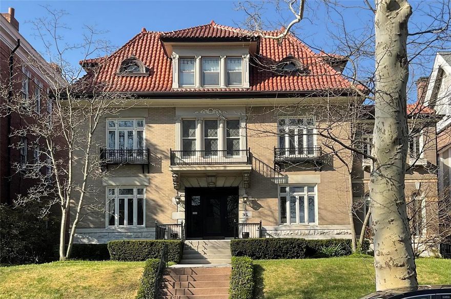 WELCOME HOME to the premier KINGSBURY PLACE. This handsome residence features remarkable architectural detailing and impressive millwork throughout. The experience begins as you enter the grand foyer with a dramatic chocolate marble floor with radiant heat. The Hearth room has an outstanding hand carved fireplace mantel and French doors that open to the spectacular patio where you can enjoy the outdoor rock fireplace and beautiful garden. This home offers comfortable living areas that include the formal dining room, living, hearth, and solarium on the first floor. Library and a sitting room that adjoins the master bedroom on the second floor. A spacious playroom, bedroom, and full bath are on the third floor. Walking distance to Forest Park. A true treasure and a wonderful home for family living and entertaining!