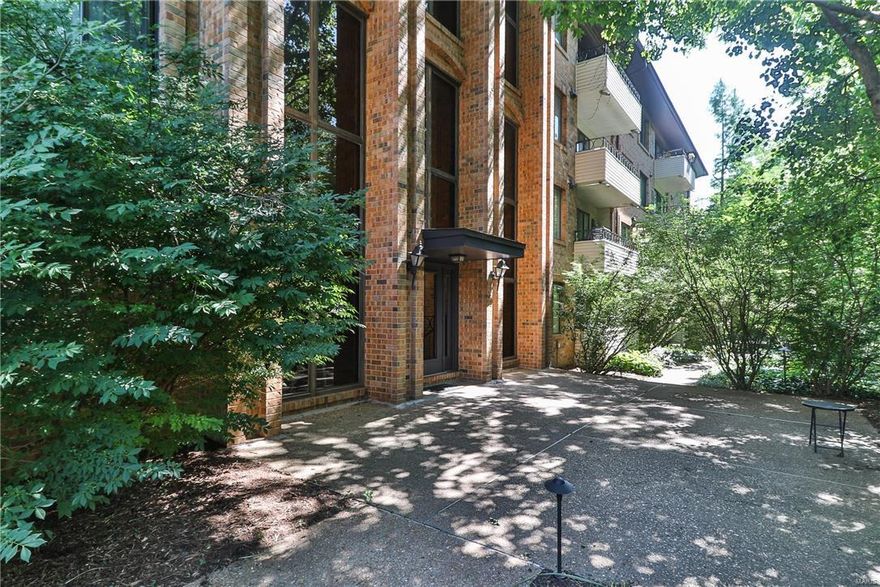 Enjoy Kirkwood condo living in secure top floor unit of well-maintained brick building that boasts underground parking garage, elevator, atrium lobby and courtyard.  Neutral new carpeting installed in living room, bedroom & hall.  Living/dining room area features built-in bookcase, crown molding and ceiling fan. Bathroom renovation (2015) includes ceramic tile flooring, tub, sink, toilet and lighting.  Eat-in Kitchen with oak cabinetry, tiled back-splash and pergo flooring.  Newer dishwasher and stove (2015); new stacked washer /dryer (2016) in kitchen.  All appliances included.  Private deck access from both living room & bedroom. Bedroom has pass-through closet to bathroom. Unit is freshly painted and ready to move into.  Separate locked storage closet on main level of building next to garage. Low condo fees: $117/mo. Non-smoking building!  Accessible to highway 40 and walking distance to restaurants and stores. Here is true carefree, secure and economical living! Location: Upper Level