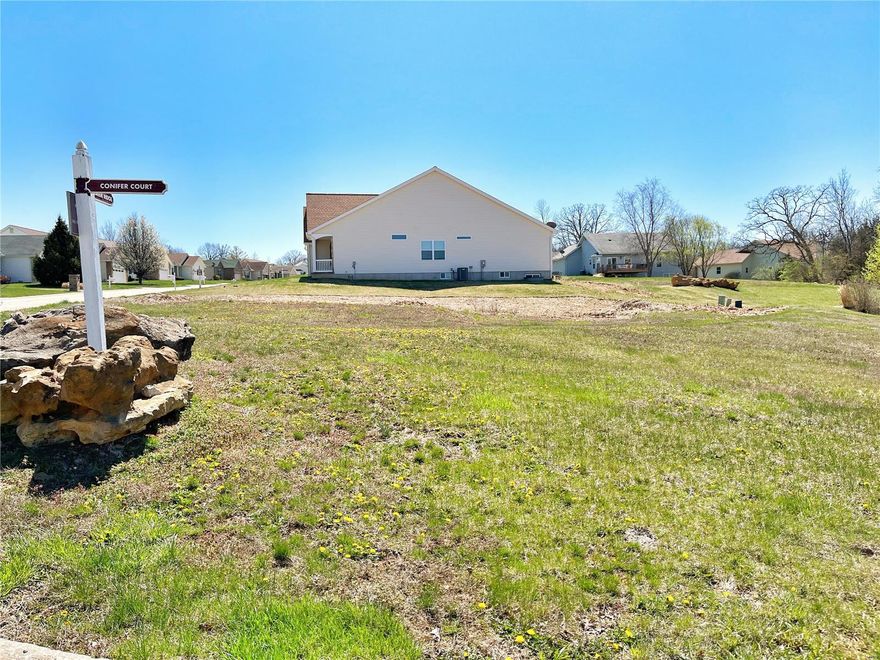 Dreaming of living in the country, but without the maintenance? Explore low maintenance living in Fiddlestix a zero lot line community located in the highly sought after town of New Melle. This quaint community is just down the street from beautiful New Melle Lakes Park which offers a 25 acre lake for fishing, kayaking etc, and miles of paved scenic walking trails. You will also love the convenience of a beautiful walking trail that meanders through the woods owned by St. Charles county parks that is adjacent to Fiddlestix. HOA and City approved Blueprints for a 3 bed 2 bath home have been started and are available if desired. Or bring your own plans! Don't miss out on one of the last available lots in Fiddlestix! Additional Rooms: In Platted Subdv.