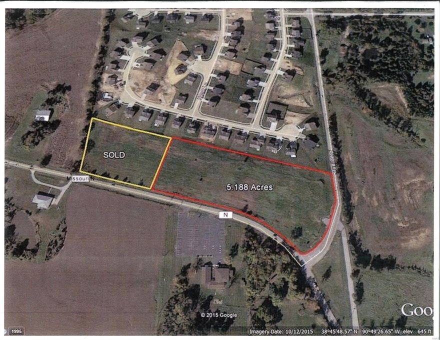 5.18 Acre Commercial Site in fast growing, high traffic location. Future Hwy N improvement plan will put a lighted intersection at the corner of property at Hwy N & Duello Rd. Excellent site for retail, restaurant, C-Store and other commercial uses. All utilities to the site. Tremendous residential growth occurring in the area. Location: Corner Location, High Traffic, Hwy/Interstate Frntg