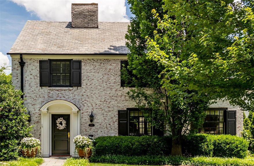 Strolling the shady tree lined streets, with Old Town Clayton just a few steps away, you will find yourself on the most beautiful block in the Old Town Clayton area. Multi million dollar homes nestle in this quiet & stately neighborhood. Informed by the past but poised for the present, the interior of this 4 bed 6 bath home was reimagined and enhanced. It retains abundant architectural features while expressing the glamorous, vibrant style of its current owners. A large master suite was added w/sitting room, separate his/hers bathrooms, 2 walk in closets & laundry. Kitchen w/FP, brkfst rm, hearth rm, butler pantry & walk in pantry were enhanced. Expansive, liv room w/tall windows, architectural columns, built-ins & FP adjoins dining rm w/french door access to the spectacular outdoor garden "room" & its imposing Roman statue. Interior gallery promenade also has garden access. Short cut to glory here.
Many upgrades
HWA: HPP  Agent to meet 
 Follow covid guidelines