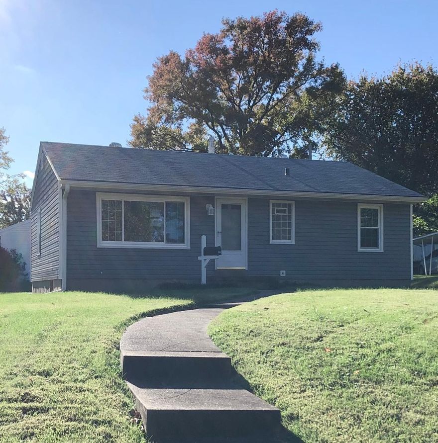 A remarkable St. Ann gem! Beautifully rehabbed/updated on a cul de sac. Wonderful, complete new kitchen w/stainless appliances, 40" cabinets, under-cabinet lighting, lighted pantry. Beautiful new and refinished hardwood floors. Full bath, tastefully updated with newer flooring, vanity, sink, mirror and lighting.  All newly installed: windows, siding, concrete drive, and 100 amp electric panel.  Furnace 2019, Water heater and updated plumbing 2016, Roof approx 7 yrs. Large double carport or covered patio.  In addition to the eat-in kitchen, the adjoining 3rd bedroom could be possible dining room or office. New lighting and ceiling fans.  Finished bonus room in lower level with closet, great for playroom, den, or man cave. Fridge, washer and dryer in basement stay AS IS.  Large, newly sided storage shed. Great, large corner lot. Don't miss the opportunity to own this lovely home!  Preapproval or proof of funds to accompany offers. Per City of St. Ann, maximum of 5 occupants permitted.