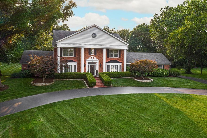 Nestled in a quiet cul-de-sac in a highly desirable T & C neighborhood, this stately all brick two story is situated on a private parklike lot w/a country club feel built right in! From the expansive patio w/portico, built-in BBQ, elegant POOL w/stone wall backdrop and cascading waterfalls, you will not want to come inside. However, once inside, the 2-sty foyer graciously welcomes you into this meticulously maintained home w/exquisite millwork throughout. The main floor features light-filled living and dining rooms, large comfy family rm w/stone fireplace and beam ceiling, separate den/office w/private entrance, large kitchen/breakfast rm w/off-white cabinets and granite counters, plus a main floor mud/laundry rm, full and half baths. Upstairs find a spacious primary suite w/luxury bath, three additional bedrms and two full baths. The finishes continue to a huge lower level rec/game rm w/wet bar, exercise rm, half bath & more. Pride of ownership shines so don't miss this T & C beauty! Additional Rooms: Mud Room