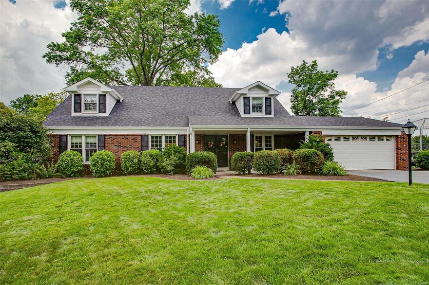 This updated 1.5 story in desirable Warson Woods offers open floor plan for today’s lifestyle. 5 bedrooms 3 full and 1 half bath. Hardwood floors throughout. Main floor boasts updated kitchen open to family room with wood burning fireplace, dining room, living room, laundry/mud room.  Main floor master suite with updated bathroom and 2 large closets.  Additional bedroom and updated full bath round out the main floor. Upstairs has 3 large bedrooms and full bath.  Finished lower level perfect offers 1000+ sq ft of additional living space and half bath. You will be amazed by the huge backyard with endless possibilities!   New roof, gutters, siding, water heater, and plumbing stack. Nestled in on a quiet street with parks and shopping nearby. Additional Rooms: Mud Room