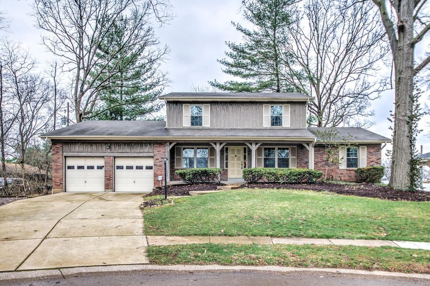 Within walking distance to Grant's Farm, this large 1.5 Story custom built home sits at the end of a cul-de-sac, perfect for a growing family. The property has a large level back yard, oversize 2 car garage, covered front porch and is surrounded by mature trees. Upon entering, the home features a formal foyer, separate living room, large family room w/ wood burning fireplace open to the eat in kitchen/breakfast area. Additionally, there is a separate dining room adjoining the kitchen. Highlighting a main floor master bedroom suite, 3 large upstairs bedrooms and a bonus 5th bedroom on the main floor perfect for a nursery, office or future master bed/bath expansion. Hardwood flooring is featured in nearly every room of the home! Zoned HVAC systems both replaced in 2011, Newer windows and driveway. Close to shopping, parks, downtown and in the Lindbergh School District! Showing begin this Saturday 3/28/2020.