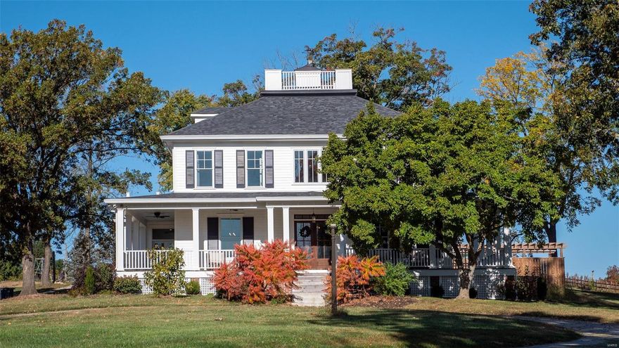 50-acre private oasis, located in the Heart of the tight knit community of Labadie MO, stands this 1904, 2.5 story main home w/4,800 sq.ft. completely rebuilt down to the studs in 2019.The estate includes a second home for guests/caretakers, with 2 bed 1.5 bath, also restored in '19. Large, stocked lake with floating dock & fountain. Original 3 story Amish barn, features a newly built "man cave-home office" on the main level, lower-level w/8 historic stalls, and upper-level w/25' tall hay loft. Metal 60'x80' Morton building has been converted into a first-class woodworking shop with overhead exhaust. New 8 stall horse barn, opening to various fenced paddocks.  Orchard includes peach, apple, plum, black berries & blue berries. Entire farm is fenced and cross fenced with new custom fencing, from wood off the farm. Current appraisal, set of building plans, & 200 year abstract all available. First deeded to Ambrose & Susannah Bowles in 1821! Once in a lifetime opportunity to move right in! Suitable for Bed/Brk Additional Rooms: Mud Room