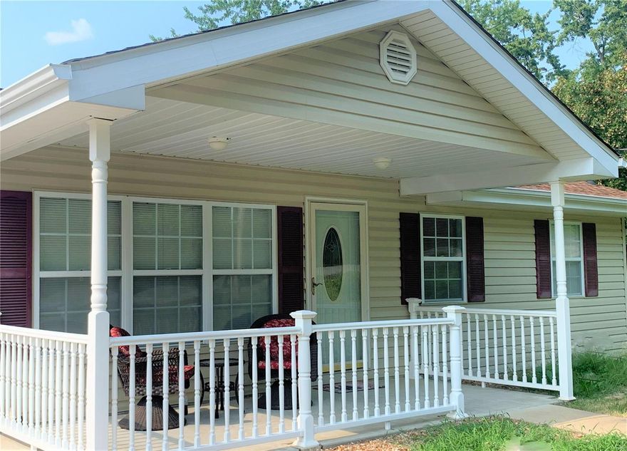 This 3 bedroom, 1 bath ranch style home is MOVE IN READY & has so much potential! You will LOVE the covered front porch (18' x 7') and the backyard private view from the kitchen! The 14' x 12' kitchen has custom cabinets, backsplash, ceramic tile floor, stainless steel appliances including electric smooth top range, microwave, dishwasher and refrigerator included! 16' x 12' Living room boasts triple windows, upgraded front door with storm door, and coat closet. Carpeting scheduled to be clean 8/30/2021 & the 2 secondary bedrooms will have carpeting stretched. French drain installed at 2 car driveway. The 20' x 21' - 2 car garage has plenty of windows and service door to the rear. Walkout basement with unfinished concrete block foundation scheduled to have Fortress system installed prior to closing. Seller will also credit Buyer at closing for a pit/pump & drain tile. Scope of work uploaded in supplements and onsite. For privacy and a big back yard, what a great place to call home!