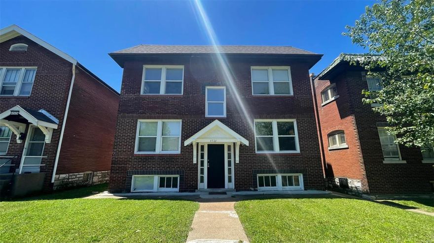 1 bedroom/1 bath apartment-style home for rent in the Saint Louis area. The unit is upstairs, and offers generous space throughout, with insulated windows, hardwood flooring, and plenty of natural light. The kitchen includes a fridge, stove, and microwave. Extra storage and washer and dryer connections are provided. Parking is located in the back. No smoking or vaping inside the unit. Located close to public transportation, parks and schools. Leasing fees apply. Will be professionally managed by Provident Property Management.