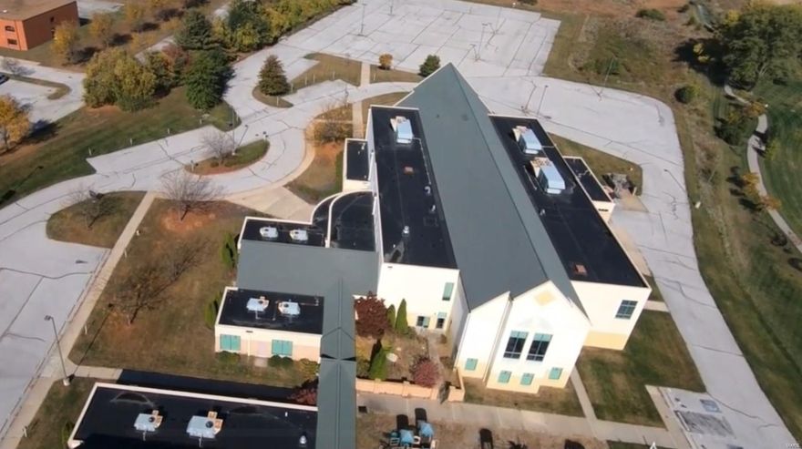 Religious Facility in Chesterfield, MO Available. 40,431 Square Foot Building was built in 2005. The Building features an auditorium/gymnasium that can accommodate up to 965 people, a large lobby area with welcome centers, several meeting rooms with movable partitions, a state of the art commercial kitchen on main floor and kitchen area on 2nd floor and multiple classrooms and offices throughout. Placed on a roughly 14.81 Acre Site. The property is zoned Non-Urban District and has over 300 Parking Spaces. The property also has a large amount of excess ground for sport fields, outdoor playground, etc. The property backs up to the Spirit of St. Louis Airport and is located only 2 miles from I-64. Location: Suburban