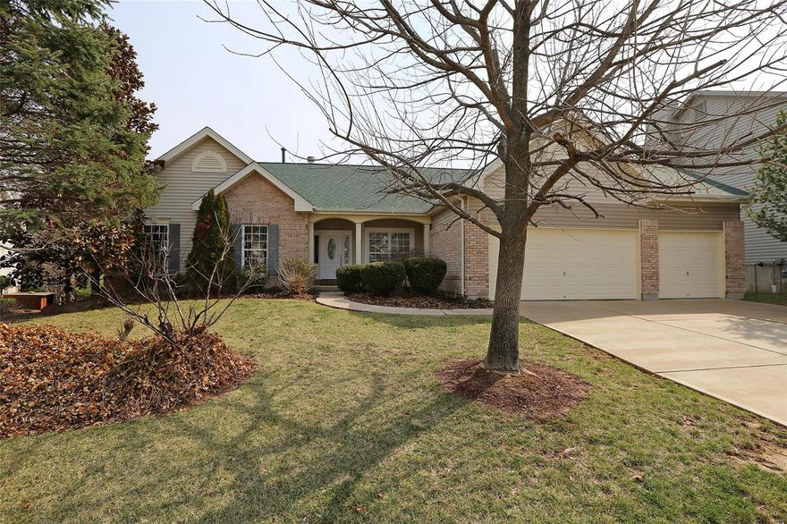 Beautiful atrium ranch situated on a premium lot. 3 car garage with custom floor. 9’ ceilings  Tile flooring on the spacious entry foyer that joins the formal din/room with pillars*accent shelves & bay window. The spacious vaulted great rm offer lots of windows* w/burning fireplace & a wonderful view of back yard. Custom 42” staggered maple cabinets*center island*break/bar* tile back splash*tv niche *ss appl.  Bay window in break/room*open staircase. Mfl   French doors to the vaulted master suite* w/in closet* double bowl vanity *garden tub. 2 add bedrms and full bath.   Wait till you see this back yard and inground pool with all the lush landscaping & privacy. It spectacular and you will totally love the ambience of the setting. The finished lower level will meet all your expectations. The rec/family room is huge with a gas fireplace & gorgeous view of the back yard. Wet bar setting is like a separate room. Features a setting area*full bath&bed/rm *Lots of recess lighting.