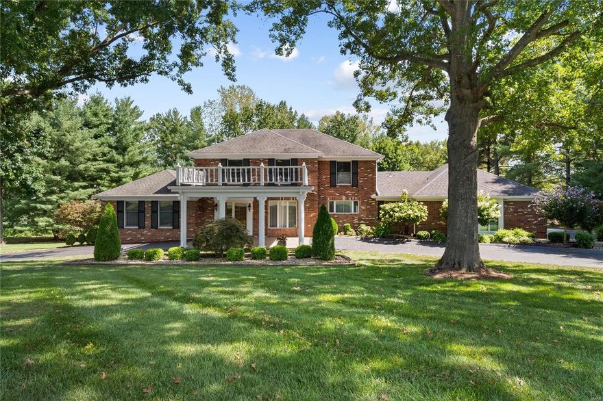 Beautifully appointed throughout! This custom 1.5 story is situated on a quiet cul-de-sac on a 1.8 acre lot perfect for a pool. As you enter the foyer you will find a generously sized dining room and study with wood floors. The great room, with a wood-burning fireplace, wood floors, a walk-up wet bar, and French doors to the deck, opens to the large updated kitchen with custom cabinets, granite countertops, a gas cooktop, 2 ovens, and a center island. The kitchen adjoins the breakfast room and a lovely vaulted sunroom with custom windows where you can enjoy the breathtaking views of the backyard. Main floor master suite with updated bath boasting his & her vanities, oversized shower, and soaking tub. 4 additional upper-level bedrooms and 2 full baths. Finished walkout lower level with rec room, game room, sitting room, bedroom, and full bath. Additional features include a main level laundry room, 2 decks, 3 car garage, circle driveway, and much more! Additional Rooms: Sun Room