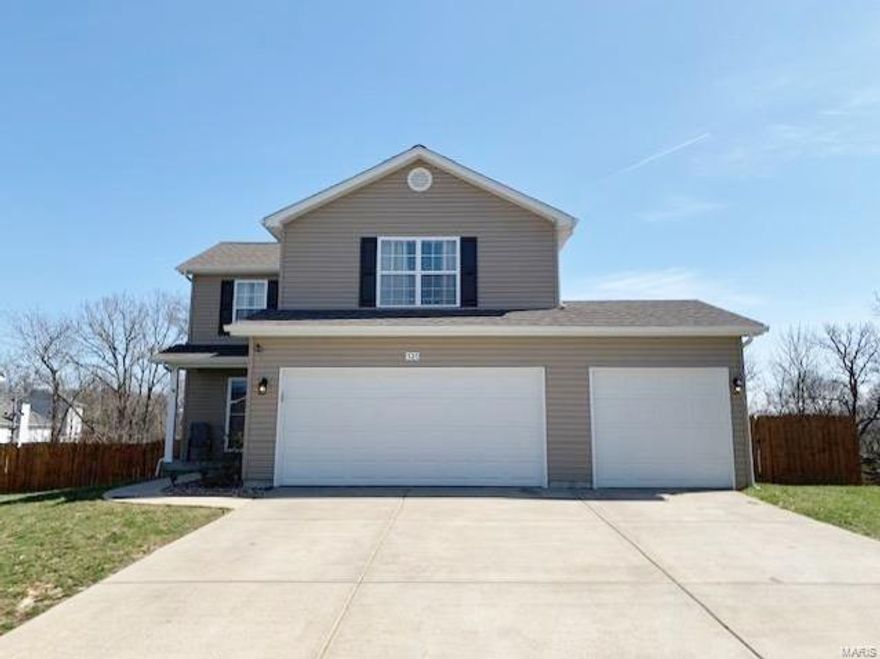 Welcome Home! 3 Car Garage! Walk Out Lower Level! Spacious 4 Bedroom 3.5 Bath home will certainly accommodate! Offering Large Master Suite with full bath as well as 3 bedrooms all on the same floor, a full hall bath and laundry! Main Level shows off plenty of room with open floor plan and eat in kitchen! Sliding glass doors lead out to your 16x14 Composite, maintenance free Deck!
Versatile Lower Level is partially finished with full bath and offers unfished storage area as well a walk out that leads to your patio and fire pit area for entertaining or fun evenings at home with the family!! Subdivision living with the privacy of a wood fence and backing to trees!