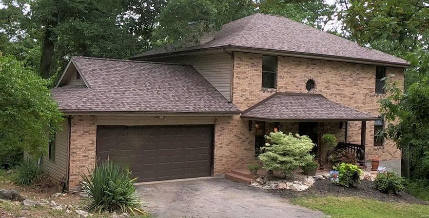 Privacy and Seclusion with Acreage with deer, turkey and other wildlife. ONLY 10-Min from Fenton OR Arnold. NEWER Architectural Shingled Roof, NEW HVAC -1yr.  This Brick Home offers an Open Concept with Large Main Floor Bedroom. Notice the high ceilings and loft view upon entering the home which leads you to a Spacious Kitchen w/Center Island. The Custom Tile Floor sets off this space nicely. The Oversized Dining Room leads you to a large covered deck just perfect for grilling. Upstairs is a Big Loft Space w/Bay Window, 2 Large Bedrooms, 2 full Bathrooms, Jetted Tub, Sep Shower and Dbl Bowl Vanity. Other great features are;  Solid Wood 6 Panel Doors, Walk-In Closets, Brick W/B Fireplace, Main Floor Laundry Mud Rm with Shower Perfect for the Pets, Walk-out Basement w/rough-in bath, 2x6 Exterior Construction, O/S Garage w/Painted Floor and Shop Cabinets to Stay... Come enjoy this Wooded Oasis - Just Beautiful in the Fall Season! Additional Rooms: Mud Room