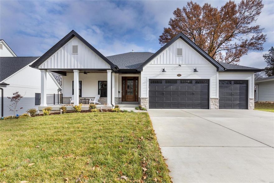 This one-story, custom built, Pentrex home, is once again in the top rated Kirkwood School District. You will LOVE the luxurious finishes found throughout this 5 Bed/3.5 bath home w/3597 sq ft of living space. The open-concept Chef’s-Delight Kitchen boasts a TWELVE AND A HALF FOOT Quartz island, w/top-of-the-line stainless steel appliances, custom wood hood, double oven, custom pantry, quartz tops, and adjacent wet-bar area. It connects seamlessly w/the Great Room, which invites you to unwind next to the gas log fireplace w/stone from floor to ceiling. Home offers 11' ceilings, 7" crown, craftsman pediments, wainscoting & beam ceiling in main living area. Enjoy morning coffee or cozy dinner on the large front/rear porch w/outdoor speakers. The L/L includes 9’ pour, rec room, wet bar w/2 beds & 1 bath. Low E Argon Windows, 2–40-gal water htrs. 3-car garage w/8' doors & service door. Short walk to Pioneer Park, near major highways. MANY MORE additional features! A MUST SEE! Additional Rooms: Mud Room