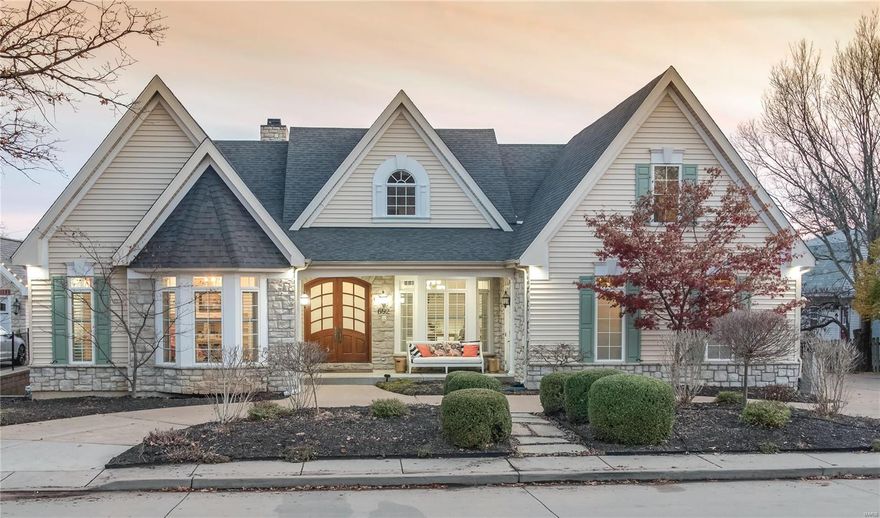 Stunning, unique home with so many special features, upgrades & recent improvements. 2018 Seller added wood flooring on the main level, cabinets painted in Gr Rm, staircase, columns, ADA access/shower in LL, renovated primary bath. Dramatic entry foyer! Dining room with tiered tray ceiling, nook. Great room with bookcases, 12 ft ceilings, FP, floor to ceiling windows. Built in speakers. Bays & wood casement double pane windows. Tiered crown molding. Office -Separate entrance for privacy. LARGE kitchen opens to Breakfast rm & hearth with FP, vaulted ceilings. Main flr laundry. Primary bedroom w/coffered ceiling. 2 powder rms. Lower lever, 2ND EN-SUITE, 2 baths, additional bedroom, separate entrance, family room, FP, full kitchen, laundry, storage. 2nd floor-  2 bedrooms.  1 could be a bonus room. 4 HVAC heat pump zoned systems*2 gas HWH*. Roof 7 yrs.  Deck covered patio. Fenced yard -room for a pool. 5 CAR GARAGE, 3 attached & 2 detached. Remote control gate. 1 BLK to Kirkwood Park. Additional Rooms: Mud Room